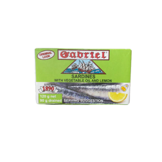 Gabriel Sardines w/ Vegetable Oil and Lemon