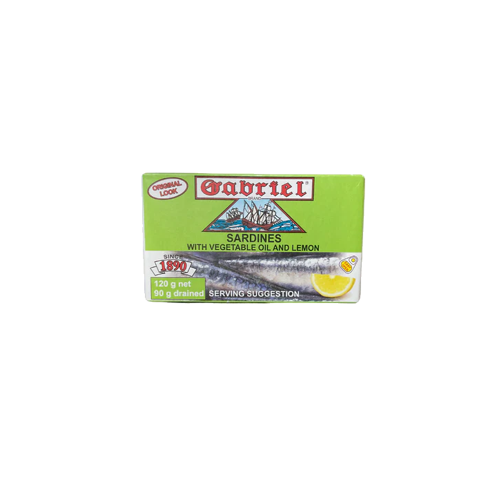 Gabriel Sardines w/ Vegetable Oil and Lemon