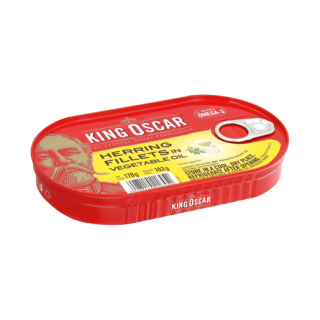 King Oscar Herring Fillets in Vegetable Oil