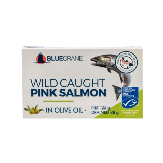 Blue Crane Wild Caught Pink Salmon in Olive Oil